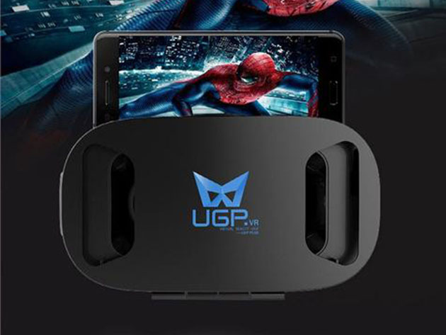 3D VR Headset with Built-In Stereo Headphone