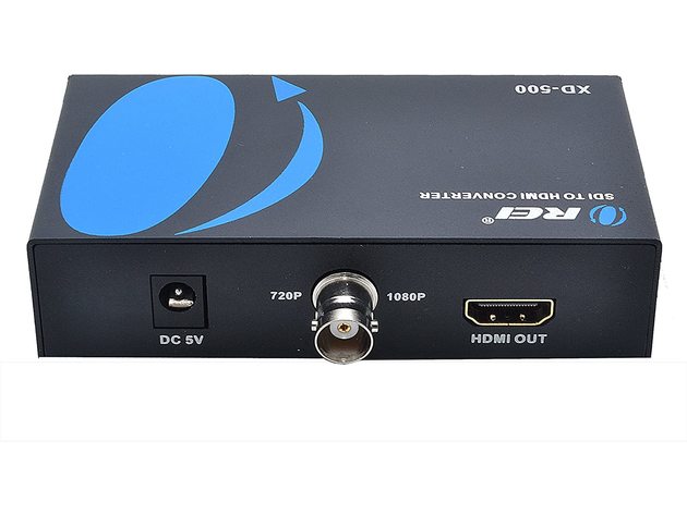 Premium SDI to HDMI Video Converter supports SDI, HD-SDI, SD-SDI, 3G-SDI with Coaxial audio input & SDI Loop Out (OREI XD-500S)