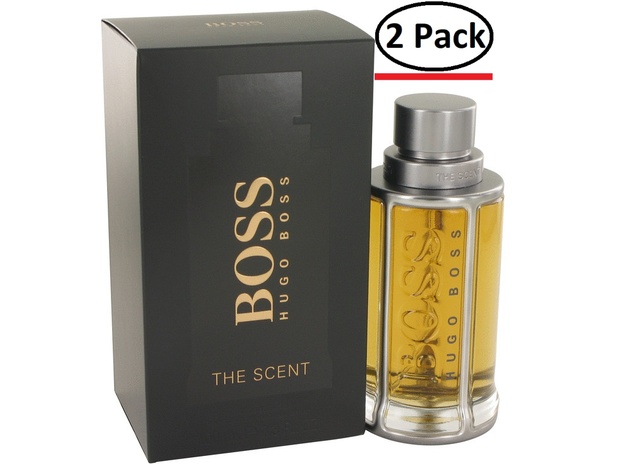 Boss The Scent by Hugo Boss Eau De Toilette Spray 3.3 oz for Men (Package of 2)