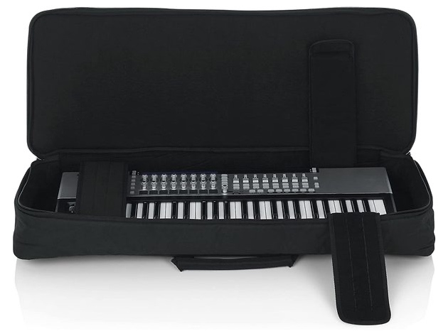 Gator GKB-49 Cases Padded Keyboard Gig Fabric Bag Fits 49 Note Keyboards - Black (No Box)