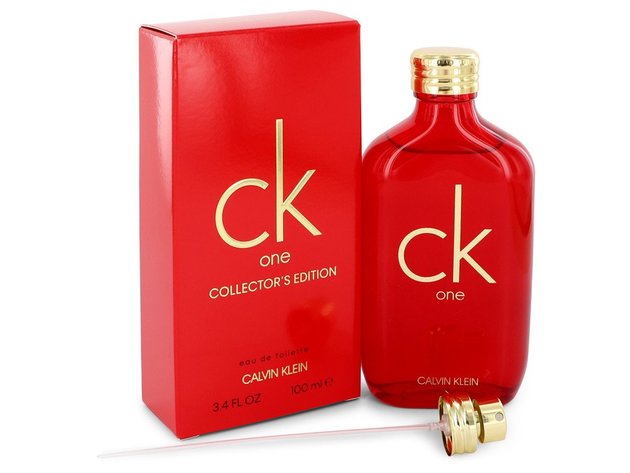 CK ONE by Calvin Klein Eau De Toilette Spray (Unisex Red Collector's Edition) 3.3 oz
