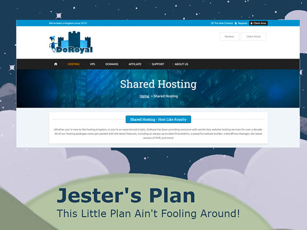 DoRoyal Website Hosting: Lifetime Subscription