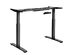 Costway Electric Stand Up Desk Frame Dual Motor Height Adjustable Stand White\Black - Black