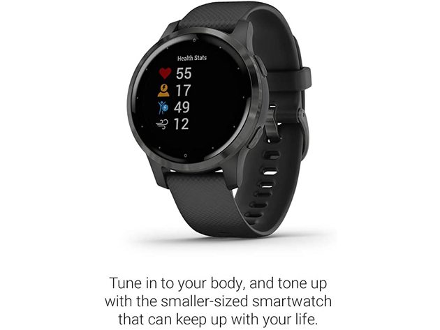 Garmin Vivoactive 4 Safety and Tracking Features GPS Smartwatch - Black (New)