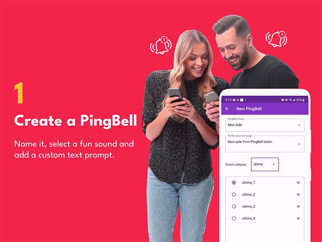 PingBell Team: 1-Yr Subscription