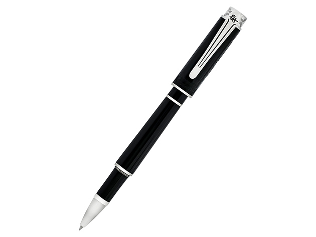 Montegrappa Icons Hemingway Novel Black & Silver Rollerball ISICHRIC