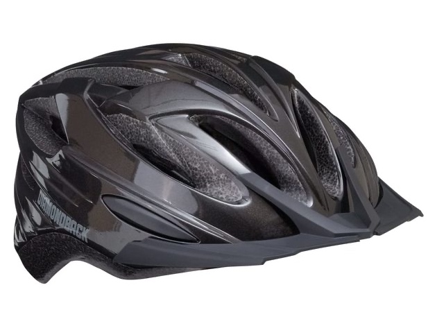 Diamondback Recoil Mountain Bike Helmet Fits heads 52-56cm, Large - Gloss Black (New)