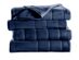 Sunbeam Quilted Fleece Heated Electric Blanket Queen Newport Blue Washable Auto Shut Off 10 Heat Settings - Newport Blue