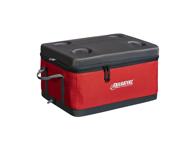 Tailgaterz 4500916 Collapsible Cooler, Red - Red