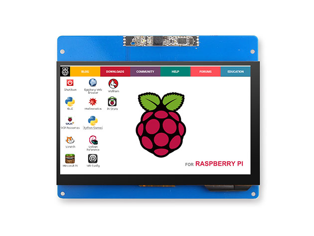 7" Capacitive Touch Screen with 2MP Camera for Raspberry Pi 2/3B/3B+