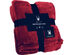 Spyder Flannel Ultra Plush Throw Blanket Interwoven Strength - Oversized Throw 50"x70" Red