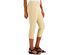 Alfani Women's Petite Tummy-Control Pull-On Capri Pants Brown Size 8