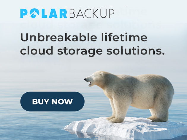 Polar Backup Cloud Storage: Lifetime Subscription (5TB/Personal Plan)