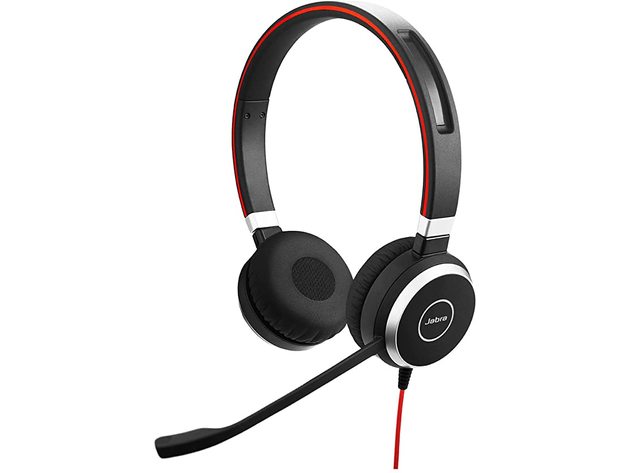 Jabra Evolve 40 Professional Wired Headset, Stereo, 3.5mm Jack/USB Connection (Refurbished)