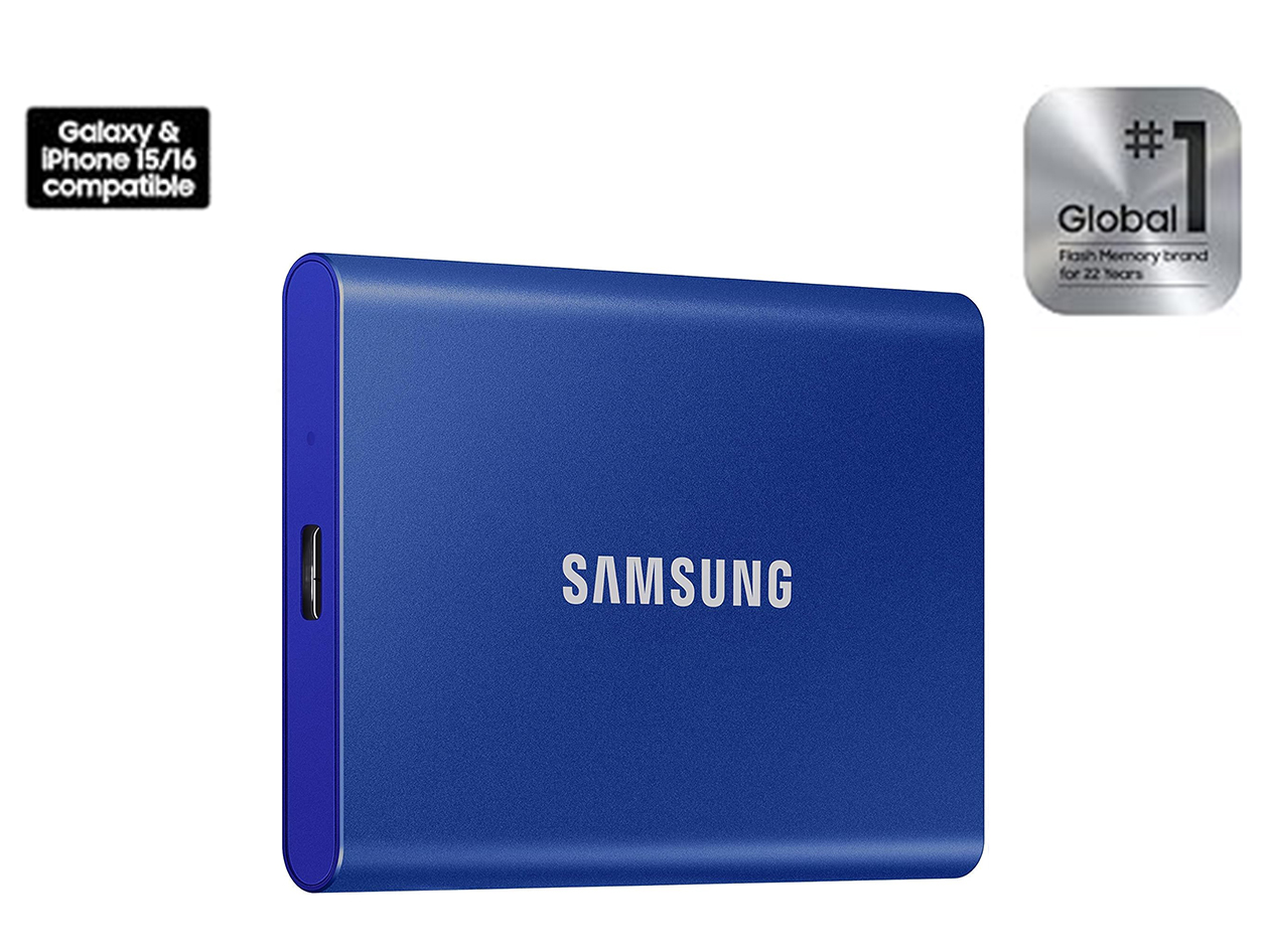 Samsung T7 1TB Portable SSD (Blue)