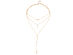 3-Piece Linear Vertical Drop 18K Gold-Plated Necklace