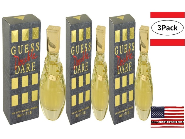 3 Pack Guess Double Dare by Guess Eau De Toilette Spray 1.7 oz for Women