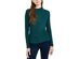 BCX Juniors' Textured Side-Ruched Mock-Neck Sweater Green Size Extra Large