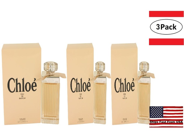 3 Pack Chloe (New) by Chloe Eau De Parfum Spray 4.2 oz for Women