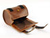 Leather Round Velcro Saddle Bag (Vintage Brown)