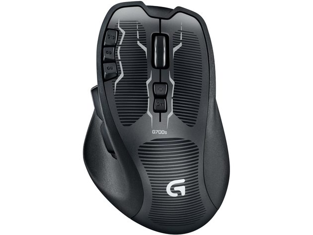 Logitech G700s FBA_910-003584 13 Buttons Rechargeable Gaming - Black (Refurbished) | of Mac