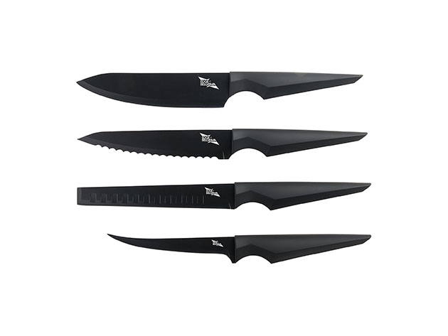Black Diamond Knife Block & 4-Piece Precision Professional Knife Set, on sale for $108.79