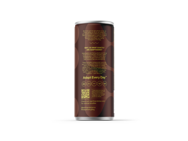 Cacao Chocolate Oat Milk Latte with Adaptogens by Earth & Star 24-Pack