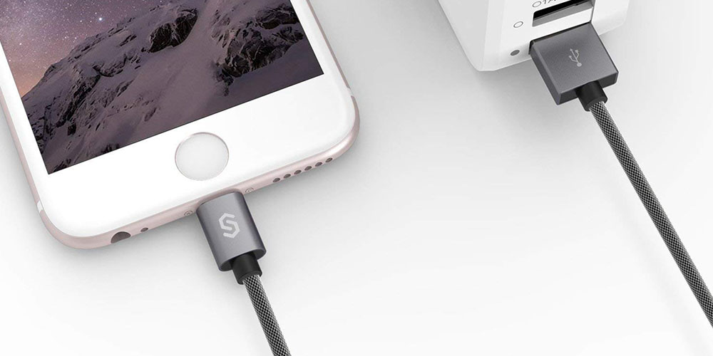 Nylon Braided iPhone Lightning Cable, on sale for $9.99 (37% off)