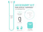Chargeworx Accessory Kit for Apple Airpods, Mint
