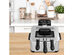 Costway Electric Deep Fryer 5.3QT/21-Cup Stainless Steel 1700W w/ Triple Basket - Black/Silver
