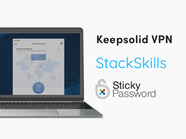 Stackskills，Keepsolid VPN无限和粘性密码终生订阅捆绑包
