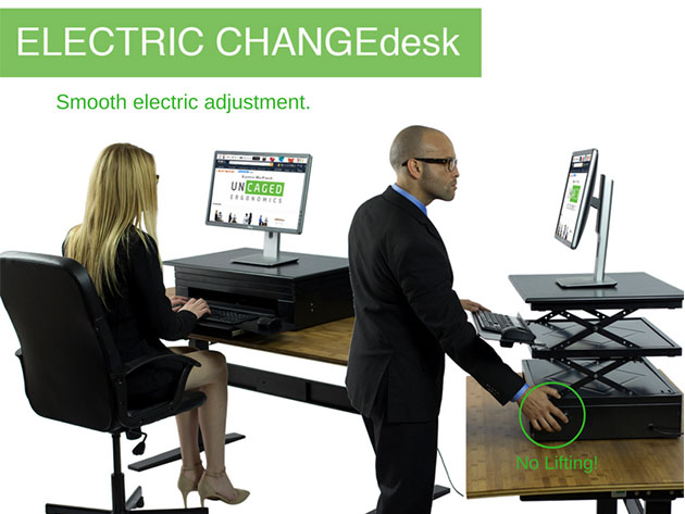 Electric CHANGEdesk: Height Adjustable Standing Desk