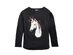 Epic Threads Big Girls Glitter Unicorn T-Shirt Black Size Extra Large