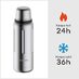 Bobber 16oz Classic Stainless Steel Vacuum Insulated Thermo Flask Bottle With Cup Lid - Matte Silver