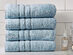 Turkish Cotton 700 GSM Bath Towels: Set of 4 (Blue)