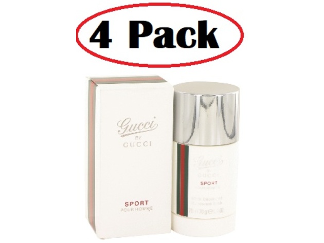 4 Pack of Gucci Pour Homme Sport by Gucci Deodorant Stick 2.5 oz