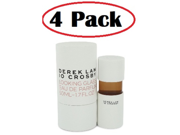 4 Pack of Derek Lam 10 Crosby Looking Glass by Derek Lam 10 Crosby Eau De Parfum Spray 1.7 oz