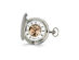 Charles Hubert 2-tone Rose Finish 17Jewel Brass Pocket Watch