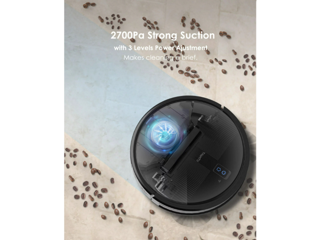 Thamtu G10 WiFI 2700Pa Suction Robot Vacuum Cleaner Black (Open Box)