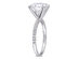 4.00 Carat (ctw) Solitaire Round Synthetic Moissanite Engagement Ring 10K White Gold - 9