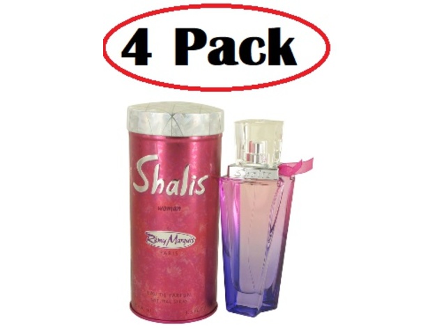 4 Pack of Shalis by Remy Marquis Eau De Parfum Spray 3.3 oz