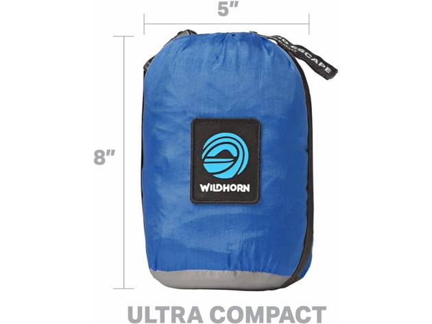 WildHorn Outfitters Sand Escape Beach Blanket, Nylon Mat, 7'x9' - Dark Blue