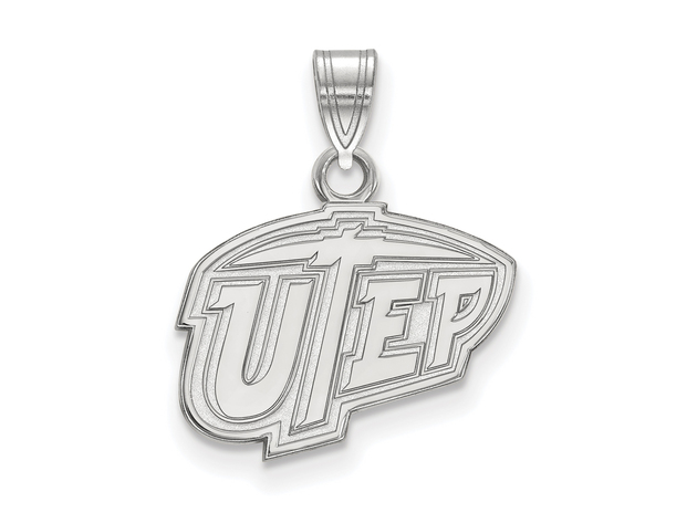 Sterling Silver U. of Texas at El Paso Small Logo Pendant