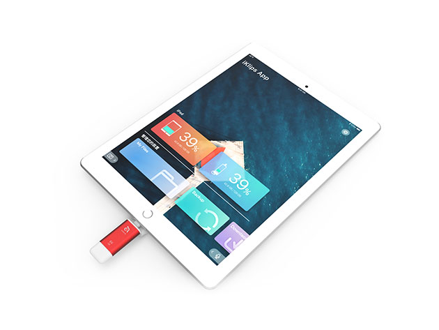 iKlips II Lightning iOS Flash Drive (64GB/Red)