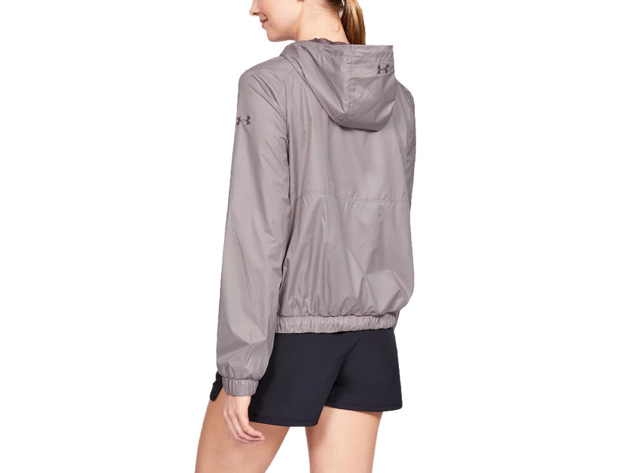 Under Armour Women's Windbreaker Anorak Tetra Gray  Size Small