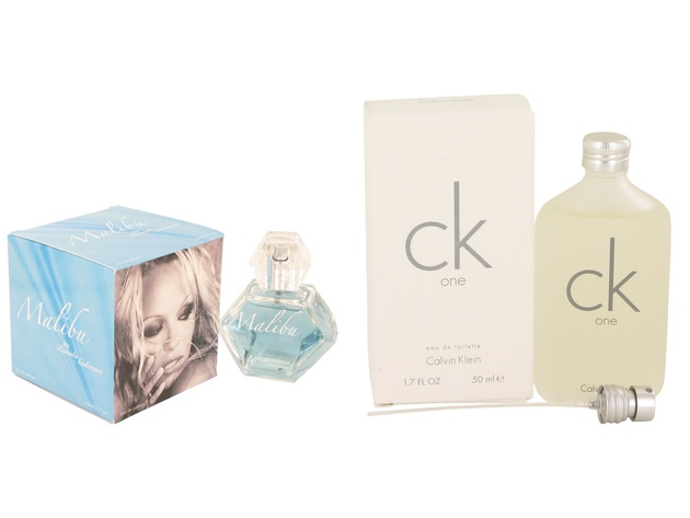 Gift set  Malibu by Pamela Anderson Eau De Parfum Spray 1.7 oz And  CK ONE EDT Pour/Spray (Unisex) 1.7 oz