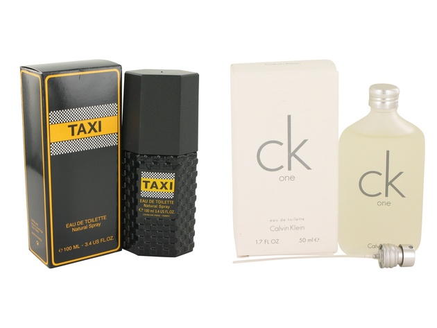Gift set  Taxi by Cofinluxe EDT Spray 3.4 oz And  CK ONE EDT Pour/Spray (Unisex) 1.7 oz