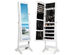 Costway Mirrored Jewelry Cabinet Organizer Storage Box Stand White