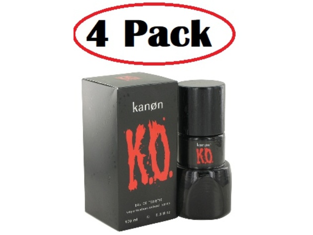 4 Pack of Kanon Ko by Kanon Eau De Toilette Spray 3.3 oz