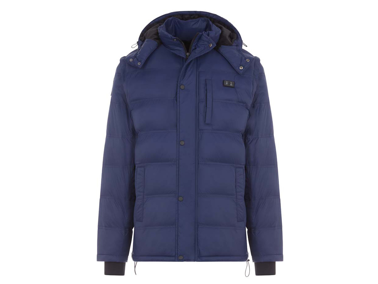 Men's Helios Hybrid Heated Coat with Power Bank (Navy/Large)